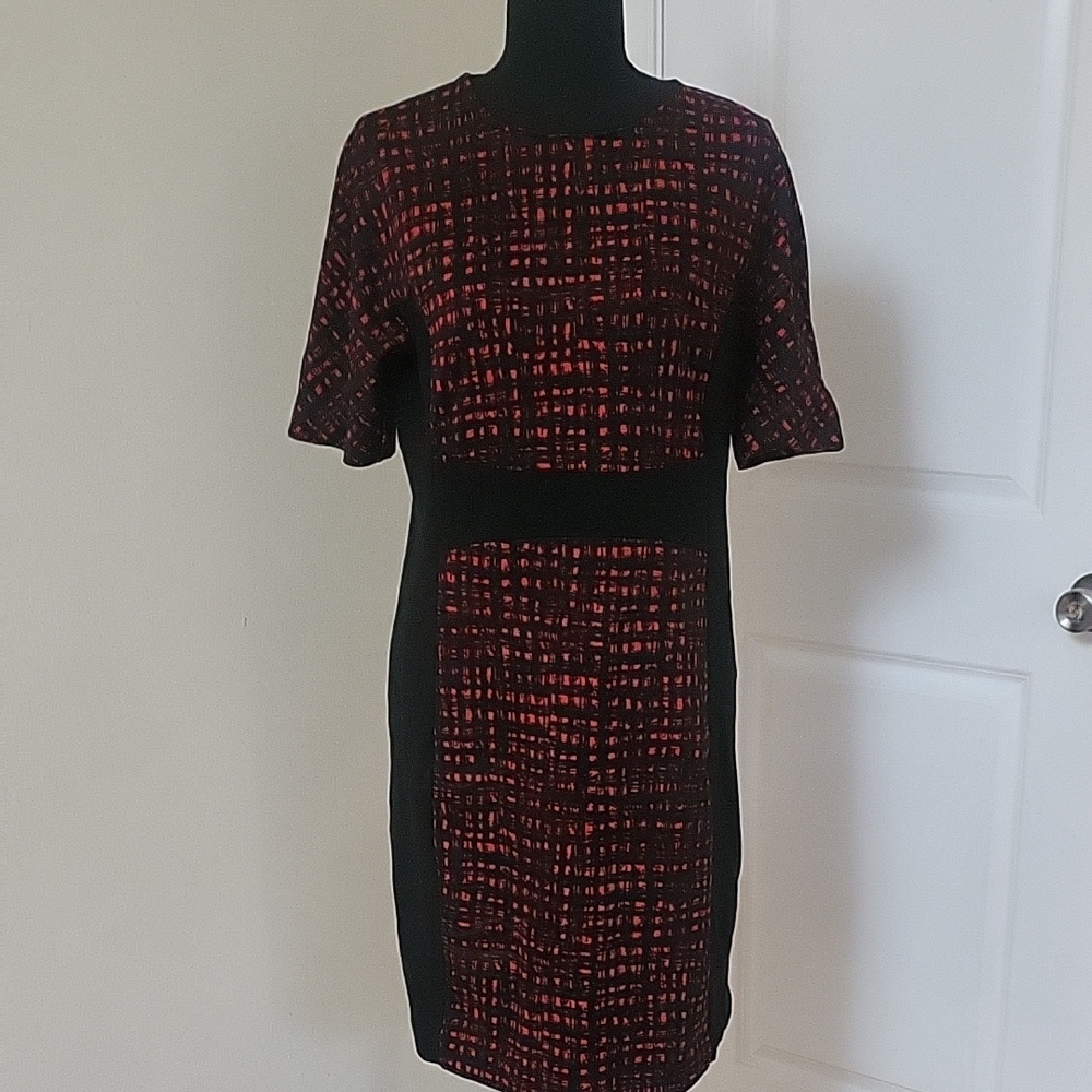Michael Kors Black and Red Work Dress